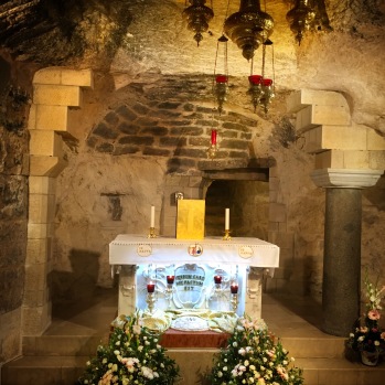 Altar in the very chamber where the Angel Gabriel announced to Mary that she would bear a Son...